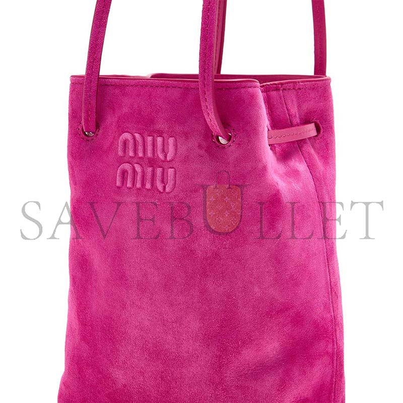 MIU MIU SUEDE MINI BAG 5NF460 (17*14*6cm)